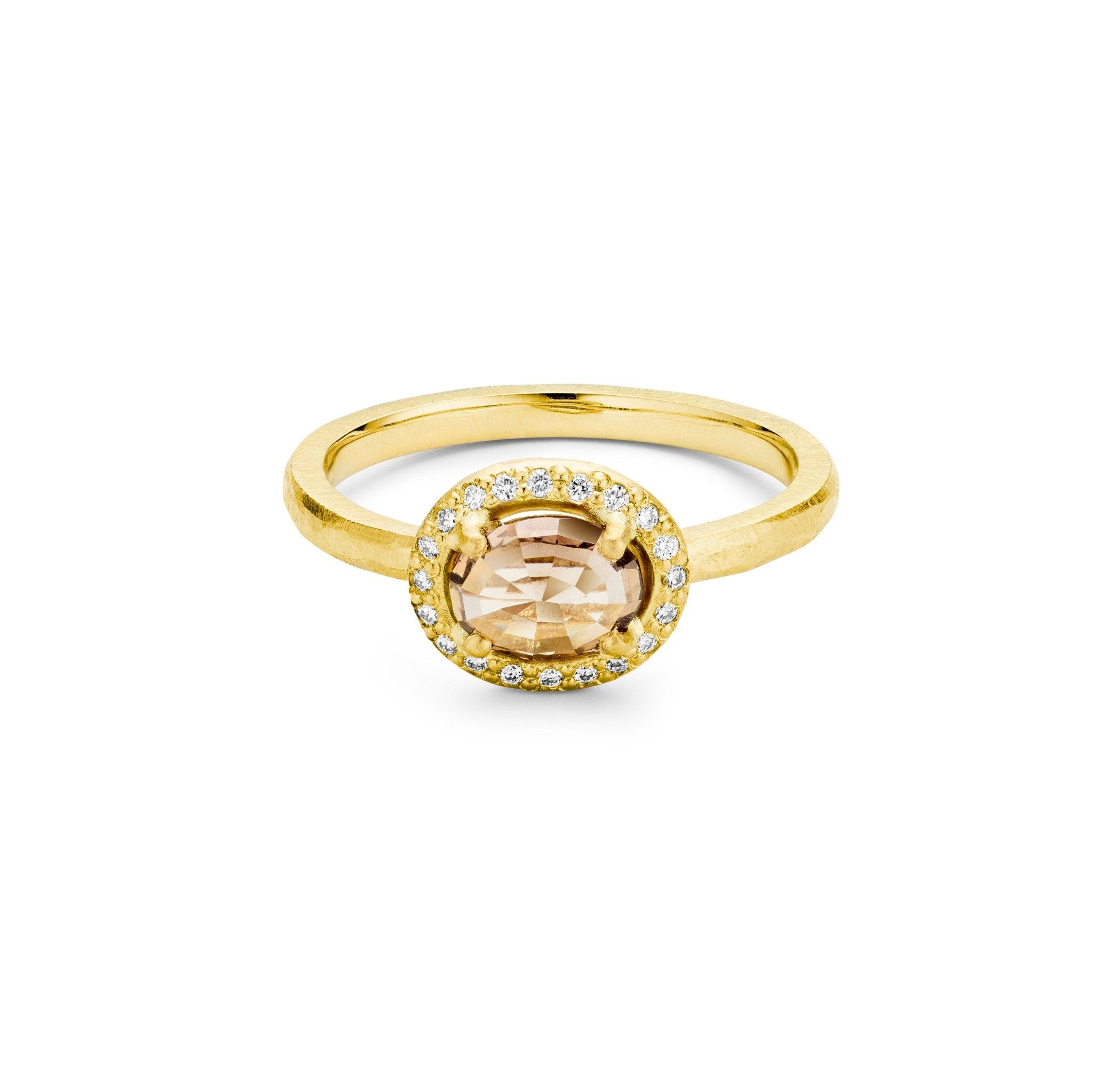 Aurora Ring Light Brown Rosecut