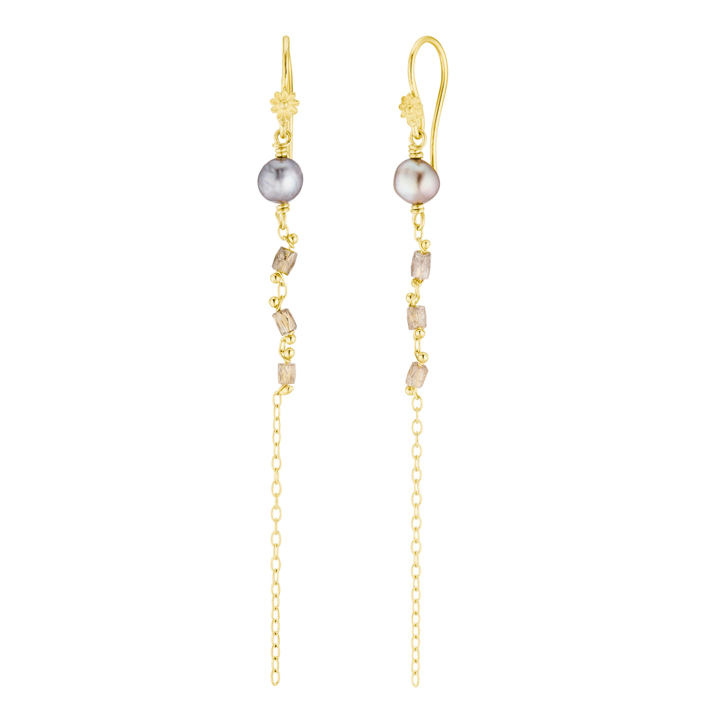Big Clover Earring Brown