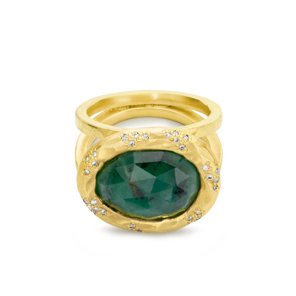 Emerald Bloom Ring