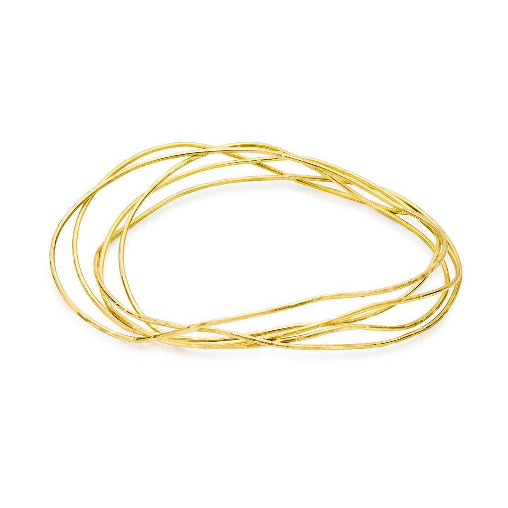 Golden Wave Bangles 18kt