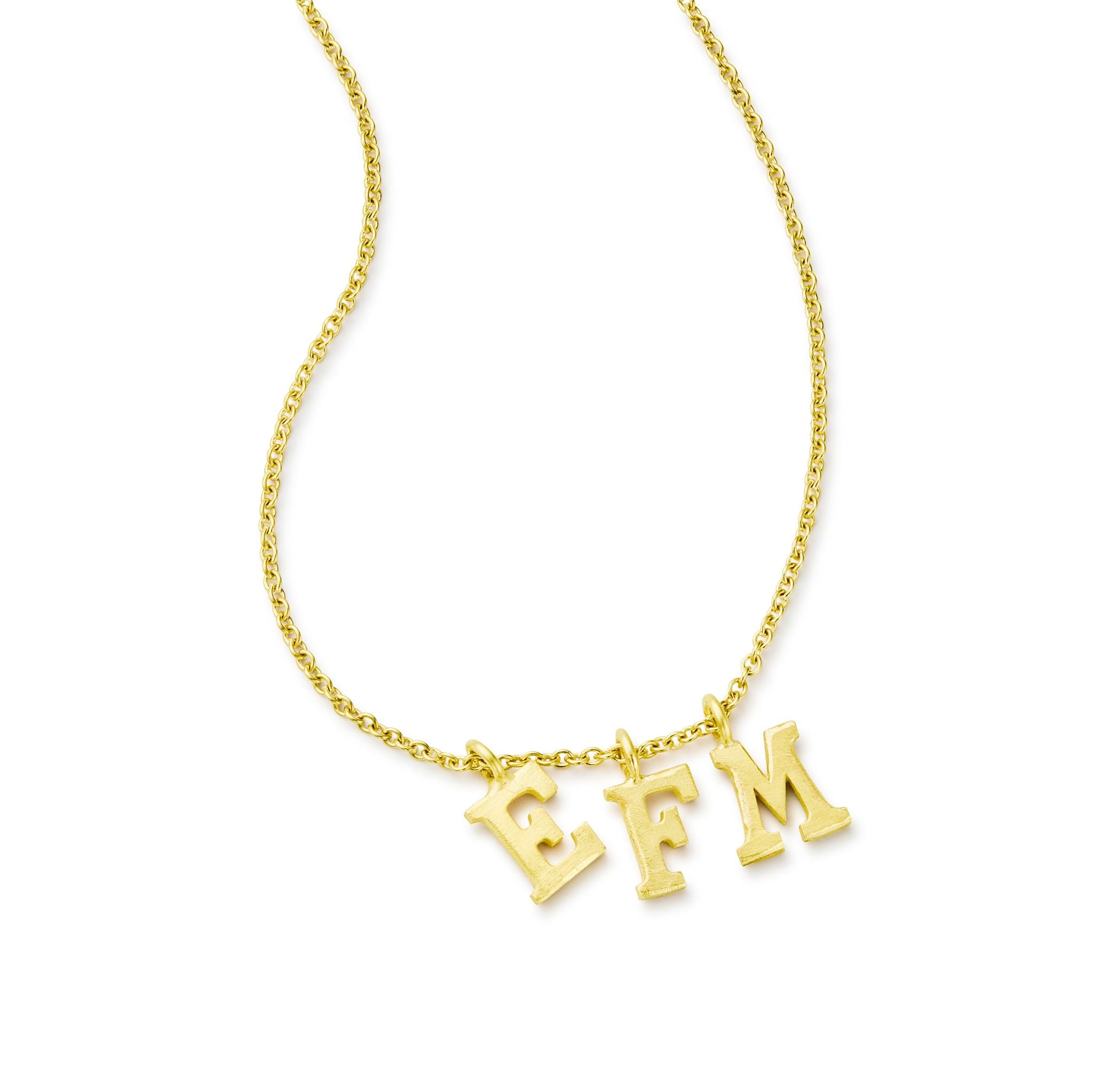 Gold Letters Necklace