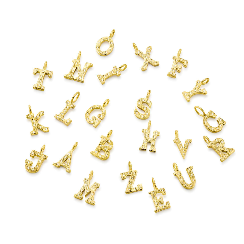 Letters w. Diamonds Necklace