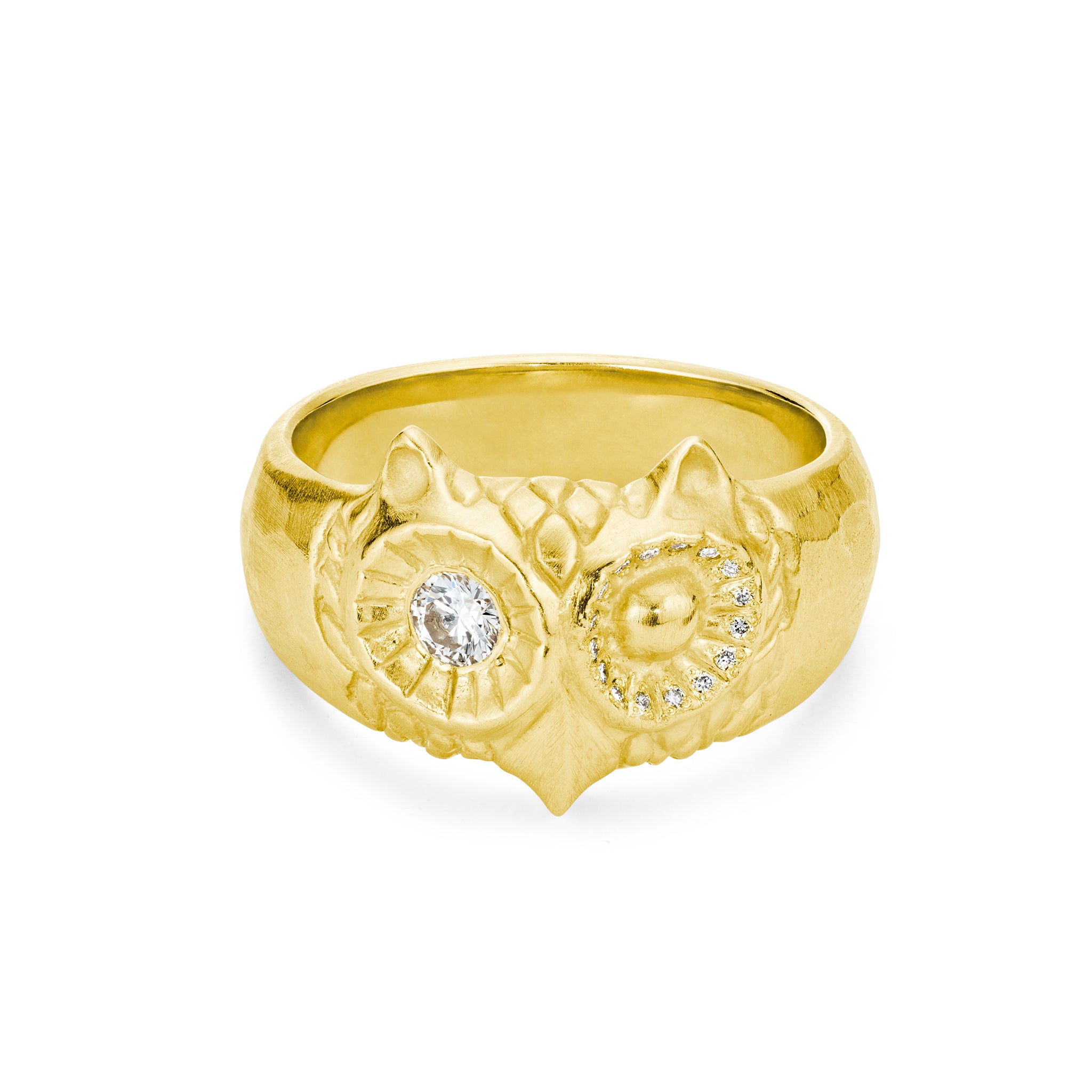 Golden Owl Ring