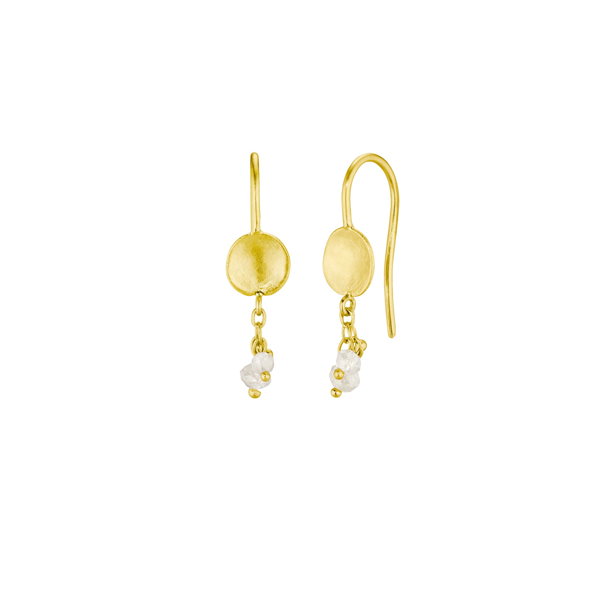 Moon Diamond Earrings