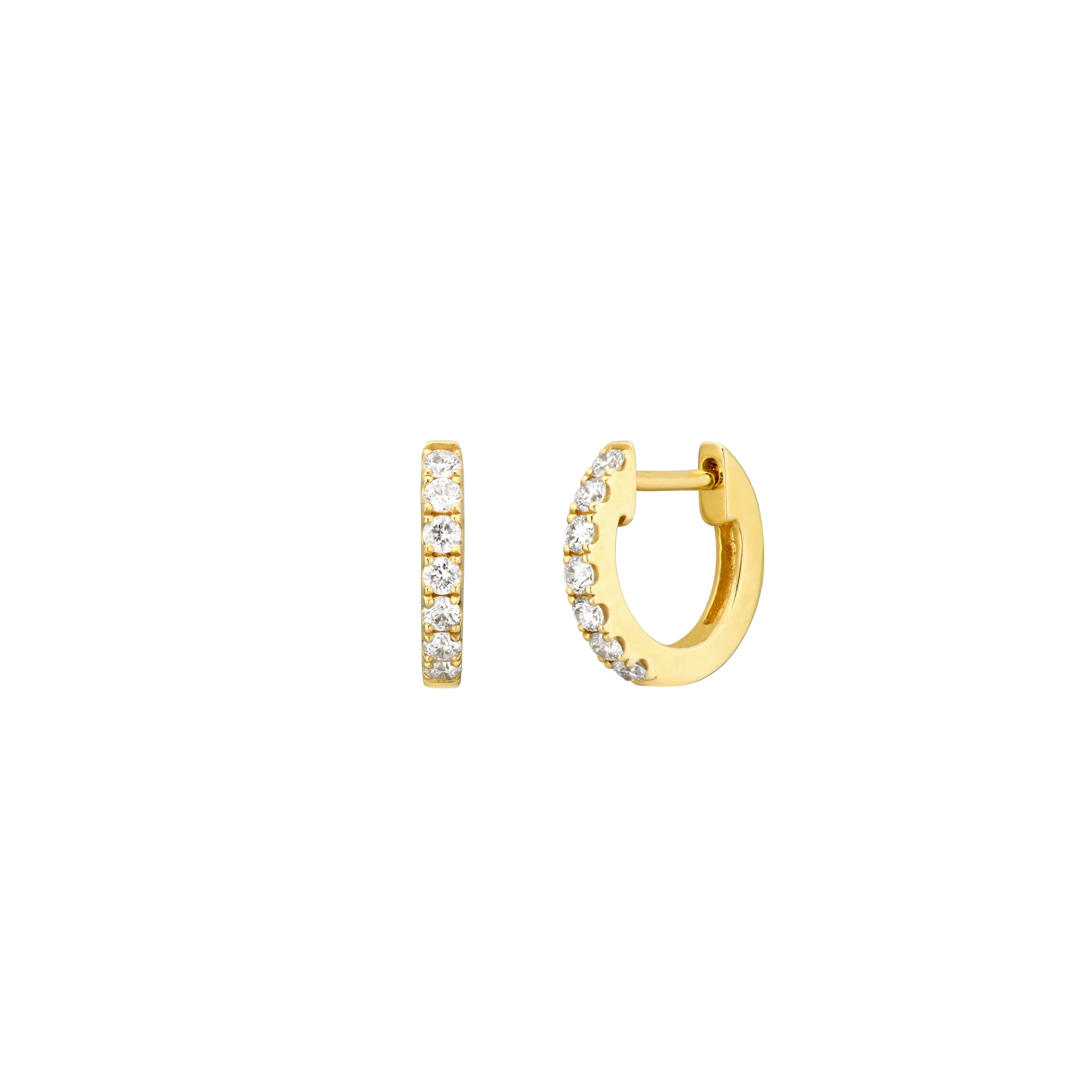Mini Diamond Hoops