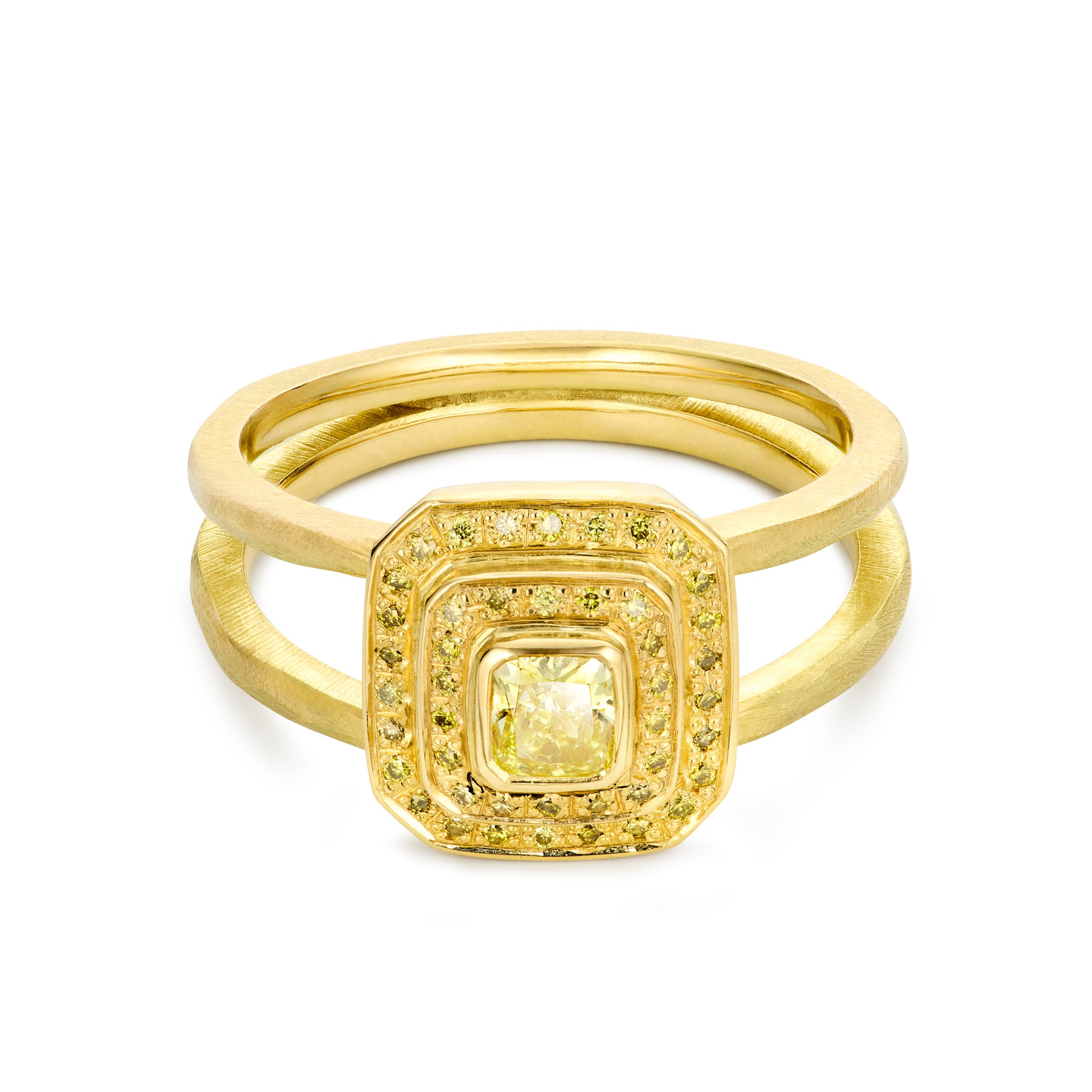Radiant Ring Yellow Diamond