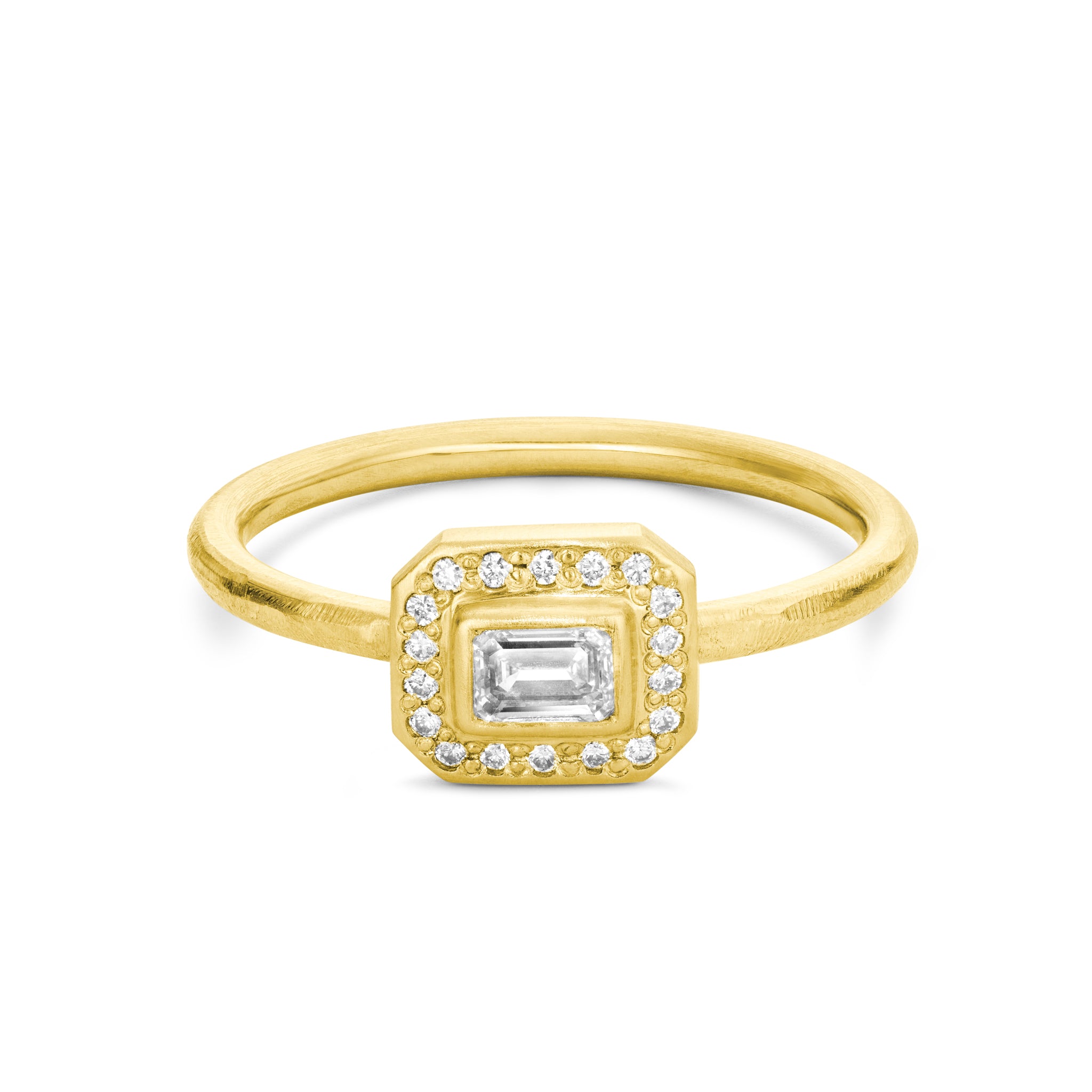 Square Solitaire Ring