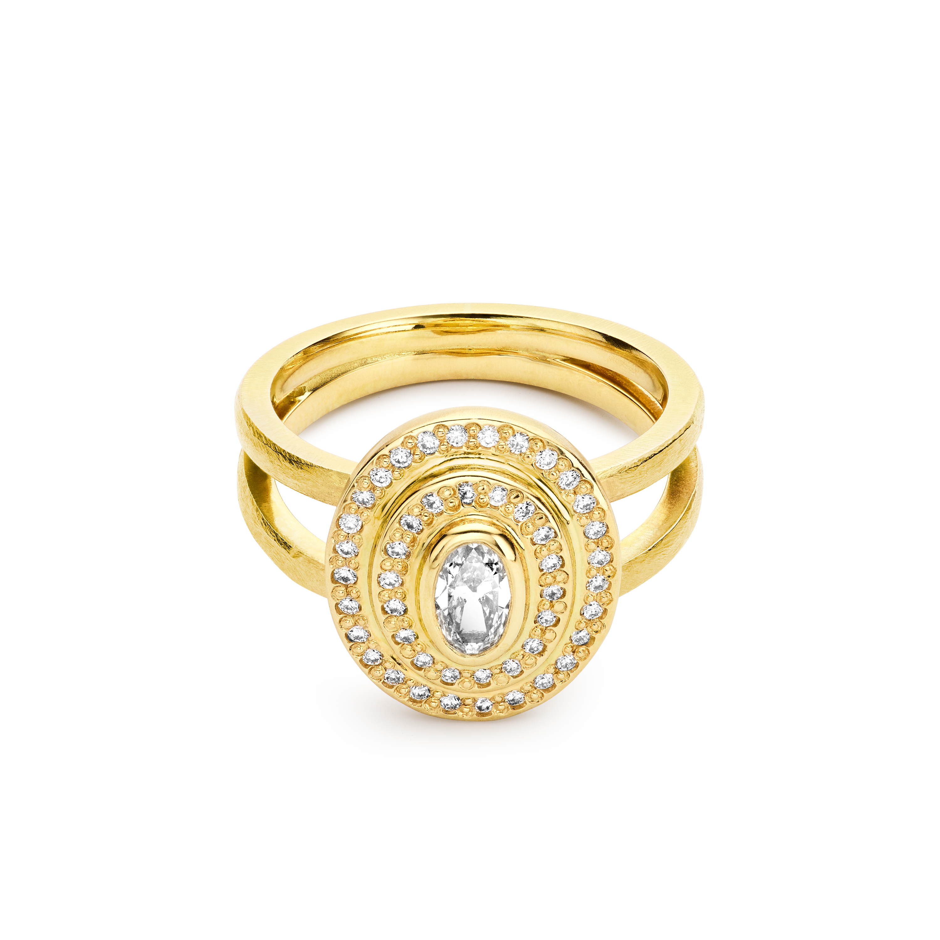 Raw Radiant Ring Oval