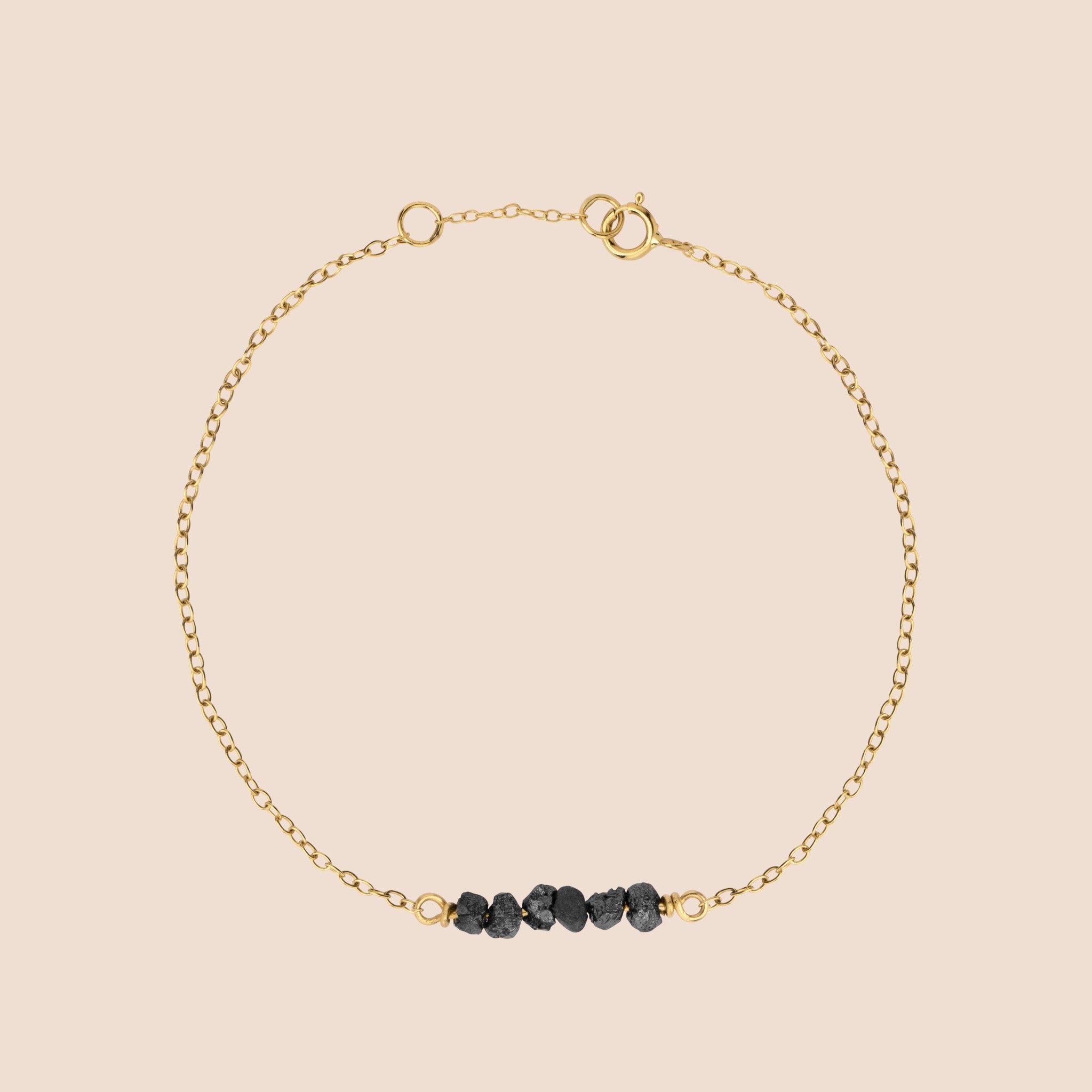 Simple Bracelet W. Black Diamond