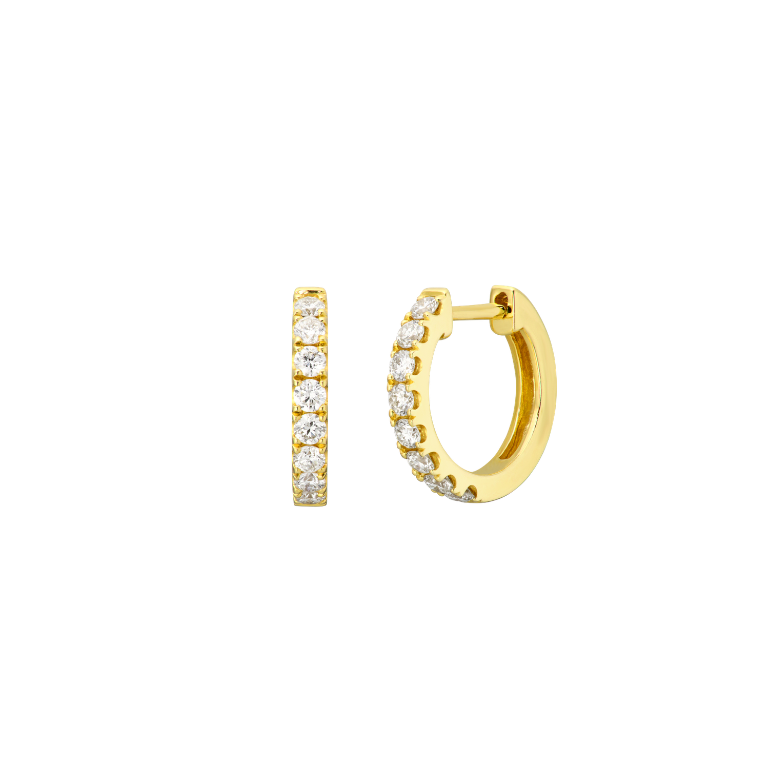 Small Diamond Hoops