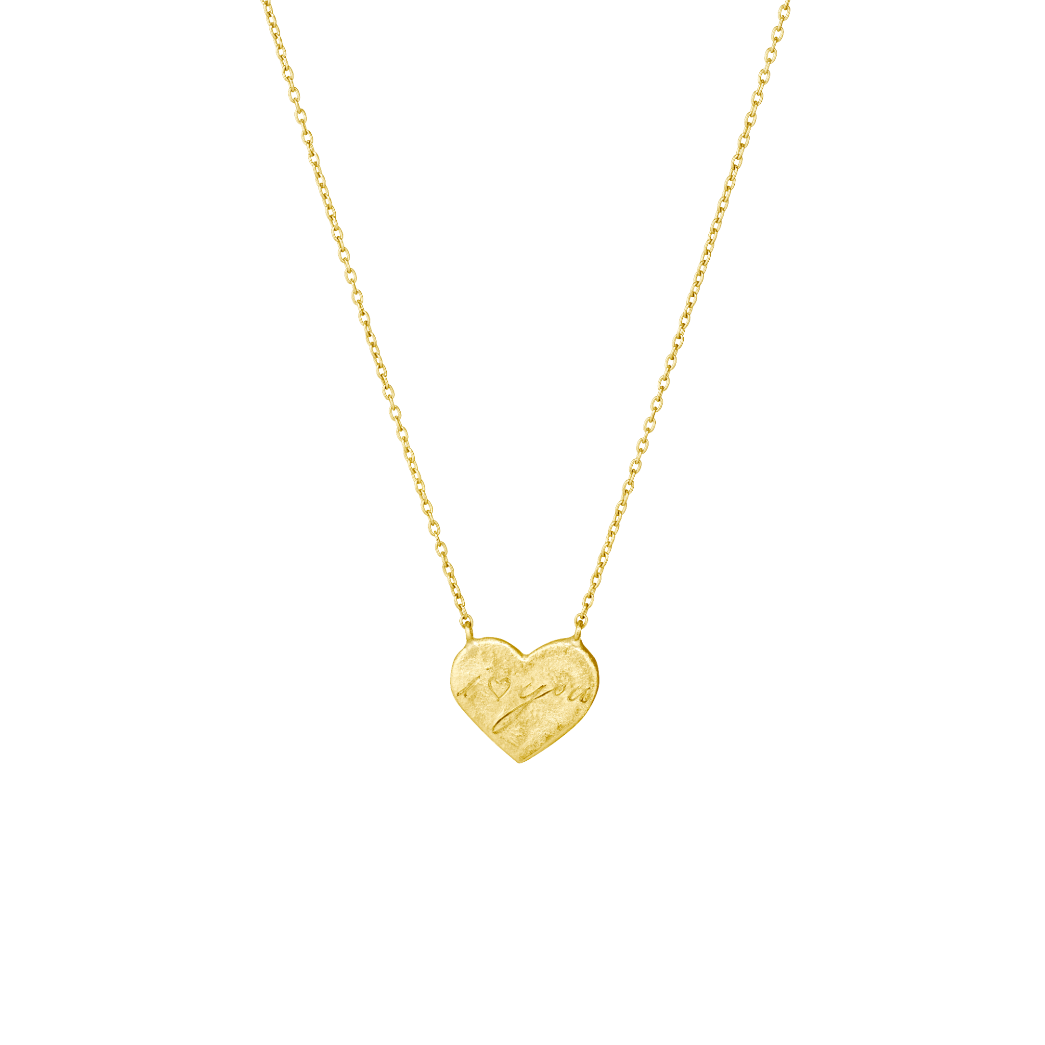 Engraved Golden Heart